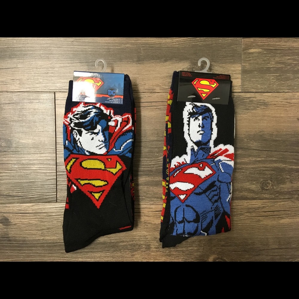 Superman Men's Socks (4 Pairs) NWT